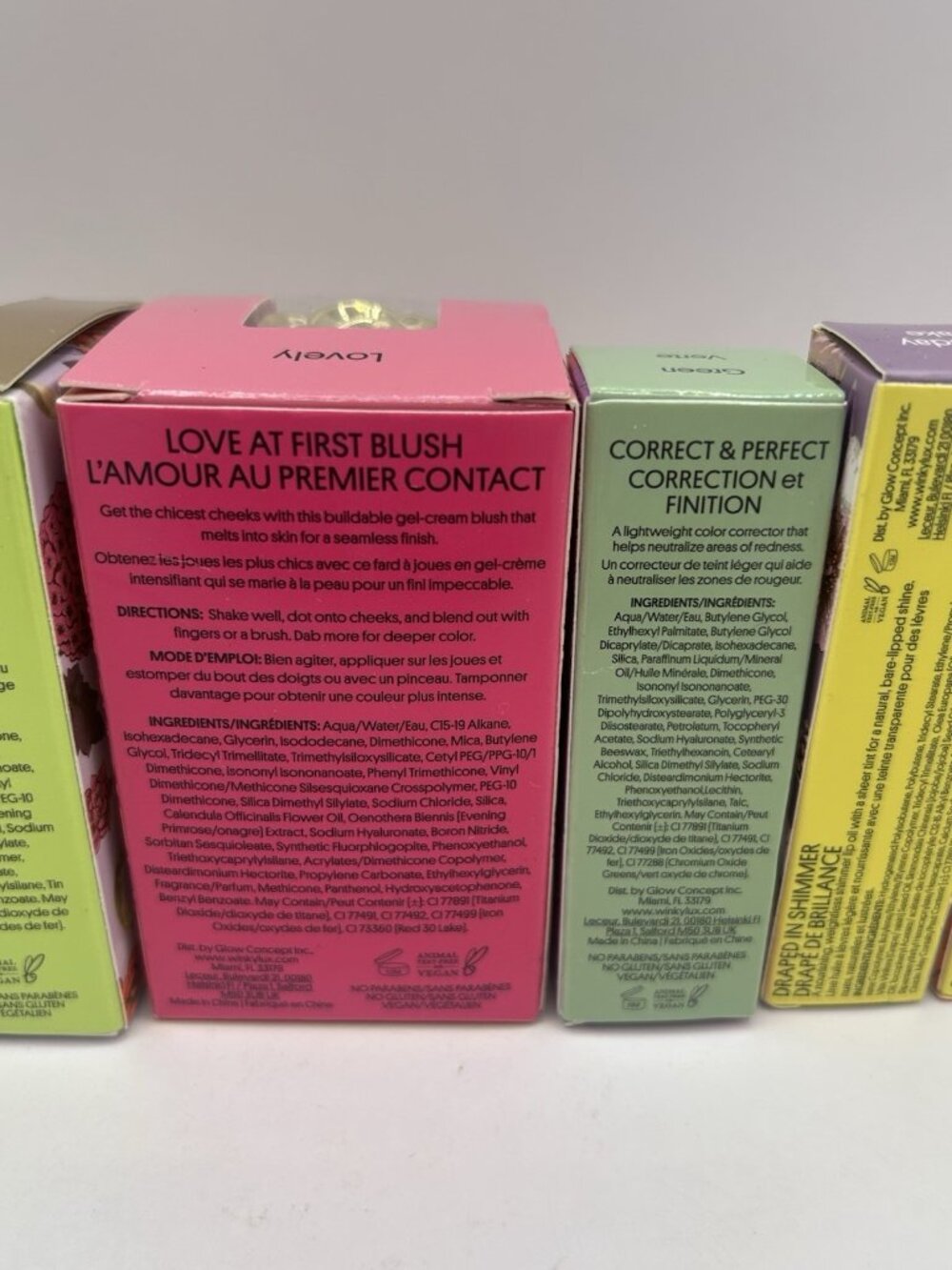 Winky Lux Makeup Lot 6pc Cheeky Rose Highlighter Blush Lip Oil Color Corrector - Picture 8 of 16
